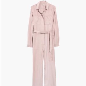 Madewell Pink Corduroy Jumpsuit